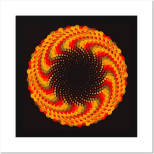 Red Yellow Flower / Phyllotactic Spirals Posters and Art